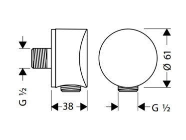 589.30.814_1 Phụ kiện cấp nước cho sen tay Hafele 589.30.814