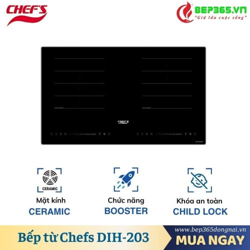 Bếp từ đôi Chefs EH-DIH203