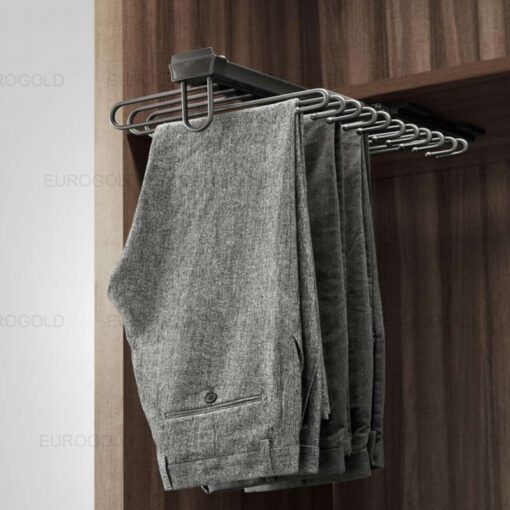 Móc treo quần âu ray giảm chấn Eurogold EUA7110B Móc treo quần âu ray giảm chấn Eurogold EUA7110B