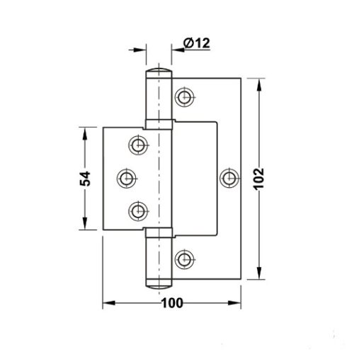 Bản lề nâng hạ 45Kg Hafele 926.96.100 3 Kích thước của Bản lề nâng hạ 45Kg Hafele 926.96.100