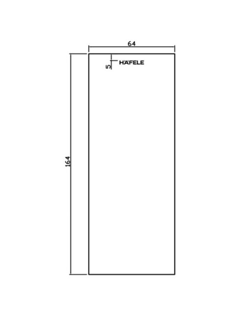 Bas hộp cho cửa mở xoay mở trái Hafele 981.59.090 3 Kích thước của Bas hộp cho cửa mở xoay mở trái Hafele 981.59.090