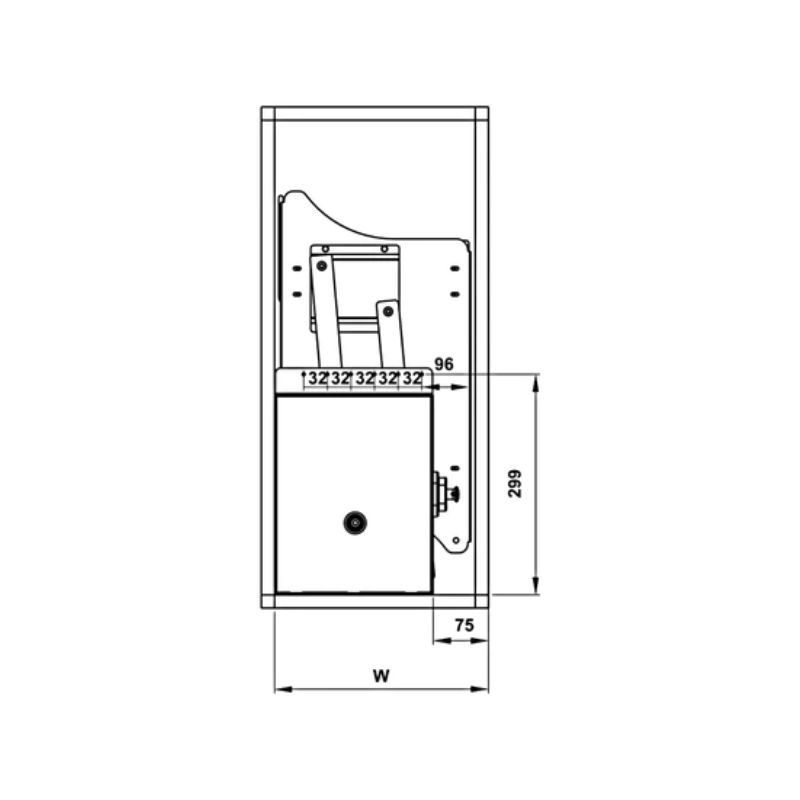 Bộ rổ bát đĩa Hafele Lento 504.76.143 900mm Bộ rổ bát đĩa Hafele Lento 504.76.143 900mm