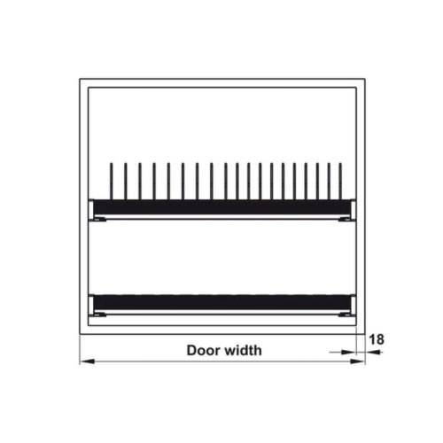 Bộ rổ bát đĩa Hafele Presto 544.40.013 800mm 4 Bộ rổ bát đĩa Hafele Presto 544.40.013 800mm