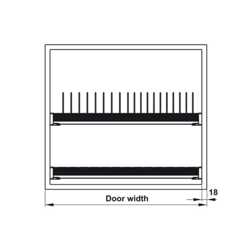 Bộ rổ bát đĩa Hafele Presto 544.40.013 800mm Bộ rổ bát đĩa Hafele Presto 544.40.013 800mm