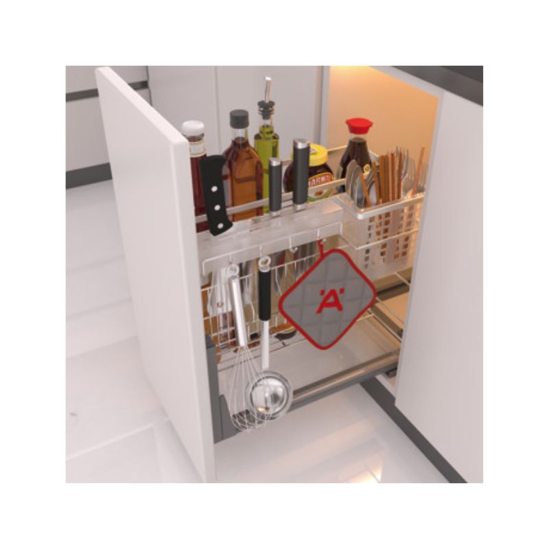 Bộ rổ dao thớt, chai lọ Hafele Sonata 549.20.415 Bộ rổ dao thớt, chai lọ Hafele Sonata 549.20.415