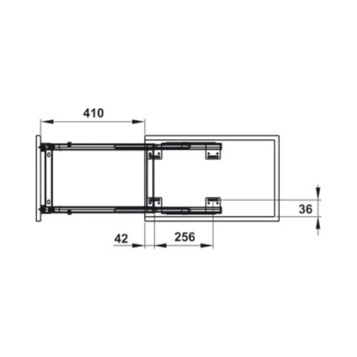 Bộ rổ dao thớt, chai lọ Sonata Hafele 549.20.011 Inox 304 3 Kích thước của Bộ rổ dao thớt, chai lọ Sonata Hafele 549.20.011 Inox 304