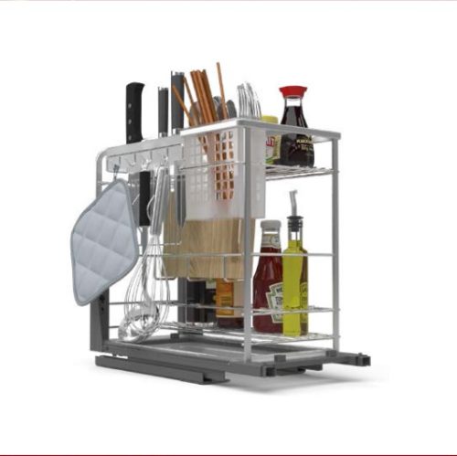 Bộ rổ dao thớt, chai lọ Sonata Hafele 549.20.015 Inox 304 3 Bộ rổ dao thớt, chai lọ Sonata Hafele 549.20.015 Inox 304