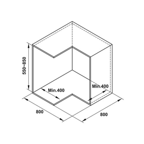 Bộ rổ góc xoay 270 độ Hafele Mezzo 548.37.011 4 Bộ rổ góc xoay 270 độ Hafele Mezzo 548.37.011
