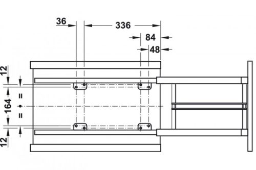 Bộ rổ kéo Cooking Agent Hafele 549.24.952 3 Kích thước của Bộ rổ kéo Cooking Agent Hafele 549.24.952