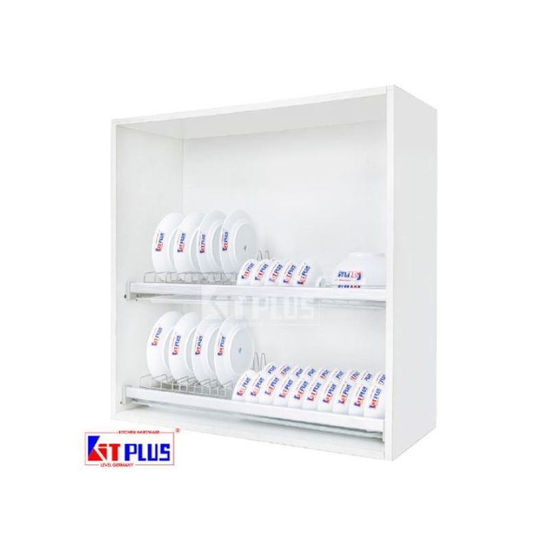 Giá bát cố định 2 tầng Inox mờ cao cấp Kit Plus DK12C MIX.90 Giá bát cố định 2 tầng Inox mờ cao cấp Kit Plus DK12C MIX.90