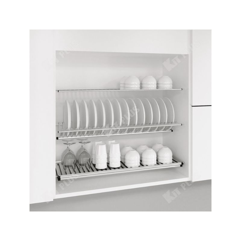 Giá bát cố định 3 tầng chữ V Kit Plus DK12A.60 Giá bát cố định 3 tầng chữ V Kit Plus DK12A.60