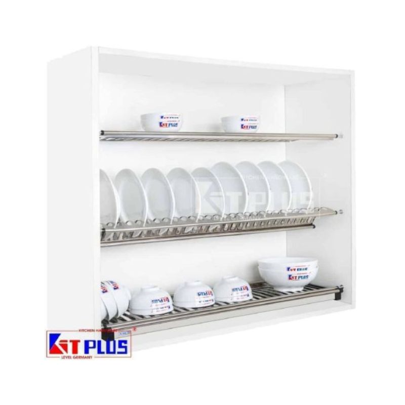 Giá bát cố định 3 tầng chữ V Kit Plus DK12A.60 Giá bát cố định 3 tầng chữ V Kit Plus DK12A.60