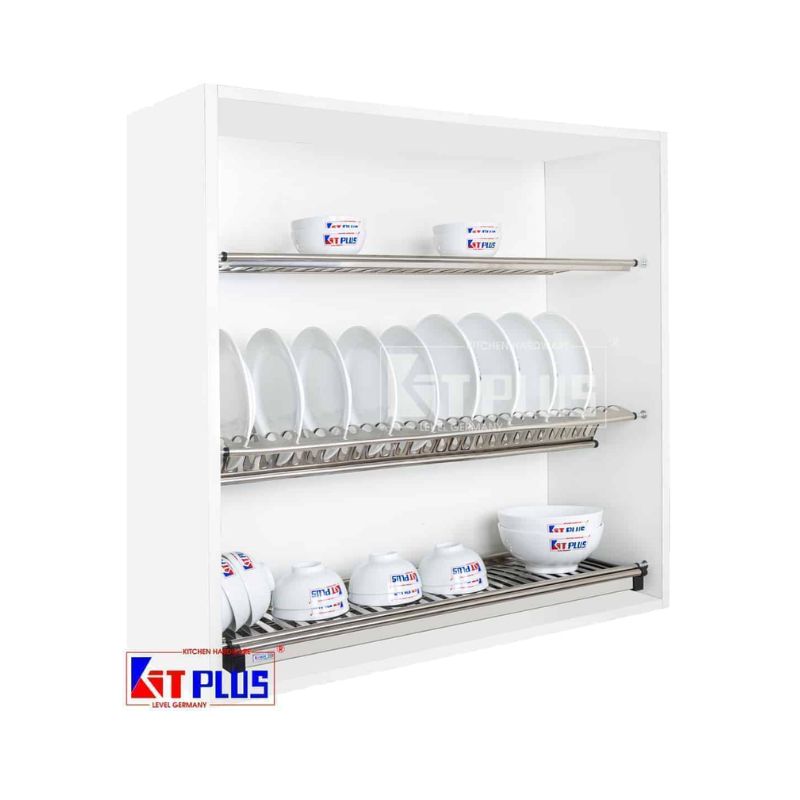 Giá bát cố định 3 tầng chữ V Kit Plus DK12A.70 Giá bát cố định 3 tầng chữ V Kit Plus DK12A.70