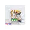 Giá dao thớt nan dẹt inox mờ, ray giảm chấn Kit Plus EC VIP.40 1 Giá dao thớt nan dẹt inox mờ, ray giảm chấn Kit Plus EC VIP.40