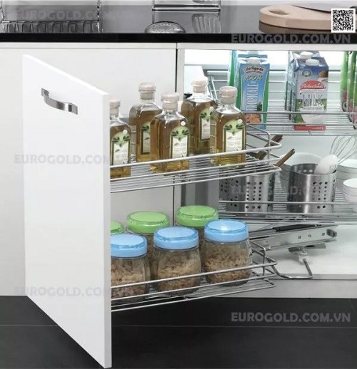 Giá liên hoàn, ray âm giảm chấn Eurogold EP101 (trái) 3 Giá liên hoàn, ray âm giảm chấn Eurogold EP101 (trái)