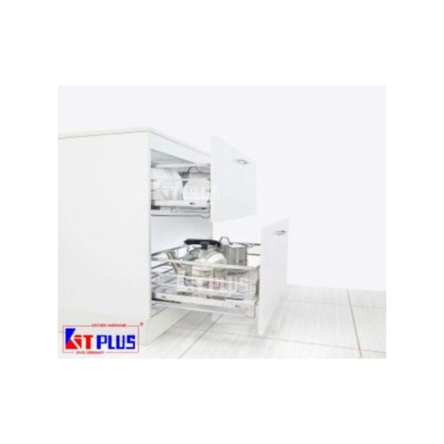 Giá xoong nồi nan dẹt inox mờ Kit Plus BG VIP.90