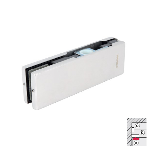 Kẹp kính trên Inox bóng Hafele 981.00.657 Kẹp kính trên Inox bóng Hafele 981.00.657