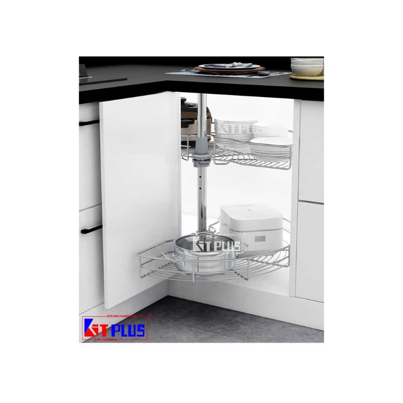 Mâm xoay Inox mờ cao cấp mở 1/2 -180 Kit Plus DK.180 VIP Mâm xoay Inox mờ cao cấp mở 1/2 -180 Kit Plus DK.180 VIP