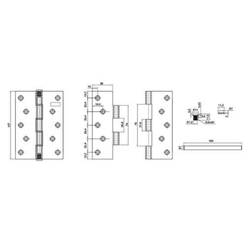 Bản lề lá Bauma 926.20.345 3 phu kien bauma 926 20 345 1
