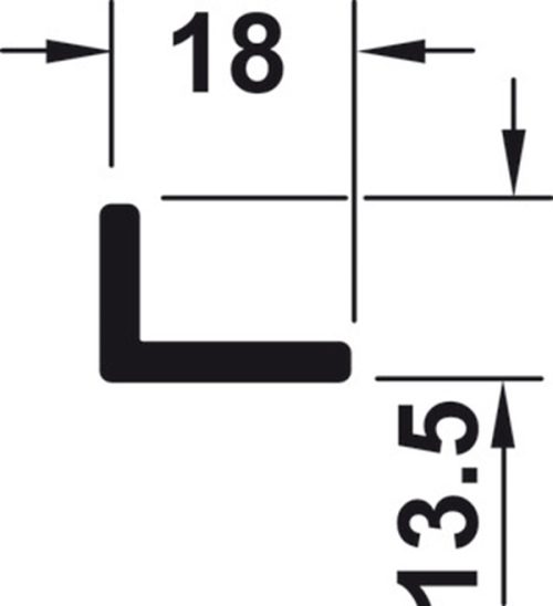 Ray trượt trên dài 3000 mm Hafele 940.42.930 3 Kích thước của Ray trượt trên dài 3000 mm Hafele 940.42.930