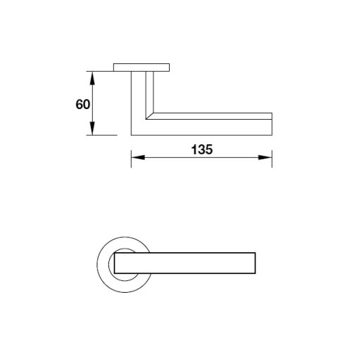 Tay nắm gạt cửa phòng Hafele 903.99.723 3 Kích thước của Tay nắm gạt cửa phòng Hafele 903.99.723