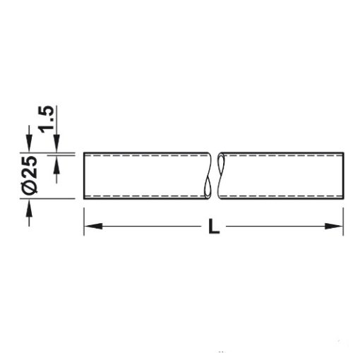 Thanh treo nhà vệ sinh công cộng Hafele 988.98.150 3 Kích thước của Thanh treo nhà vệ sinh công cộng Hafele 988.98.150