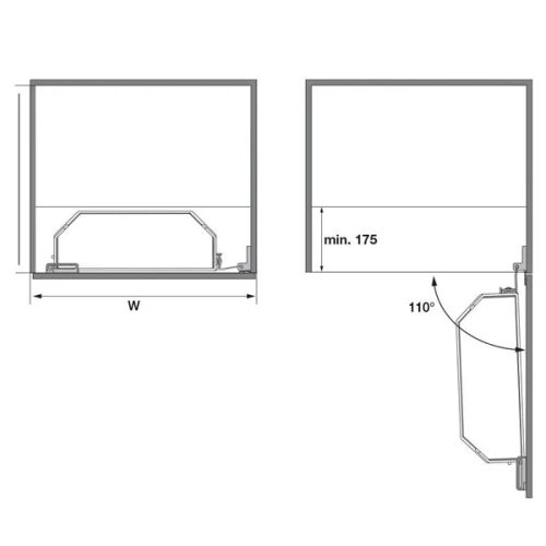 Tủ đựng đồ khô 600mm Tandem Side Hafele 545.02.212 3 Tủ đựng đồ khô 600mm Tandem Side Hafele 545.02.212