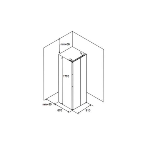 Tủ lạnh side by side Hafele HF-SB5601FB 534.14.100 4 Thiết kế của Tủ lạnh side by side Hafele HF-SB5601FB 534.14.100