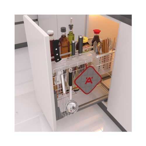 Bộ rổ gia vị, dao thớt Hafele Sonata 549.20.010 250mm 3 Bộ rổ gia vị, dao thớt Hafele Sonata 549.20.010 250mm