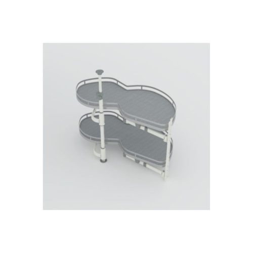 Bộ rổ góc Hafele Olla Move 541.01.804 (phải)