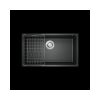 Chậu rửa bát Konox Granite Naros 760S Black 2 Chậu rửa bát Granite Naros 760S Black