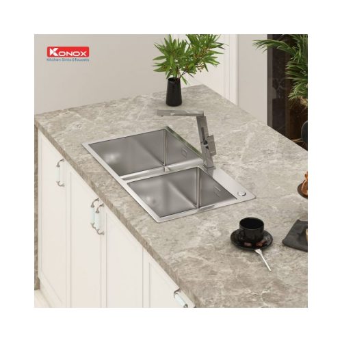 Chậu rửa bát Konox Overmount Sink KN8245DO 3 Chậu rửa bát Konox Overmount Sink KN8245DO