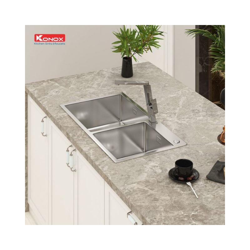 Chậu rửa bát Konox Overmount Sink KN8245DO Chậu rửa bát Konox Overmount Sink KN8245DO