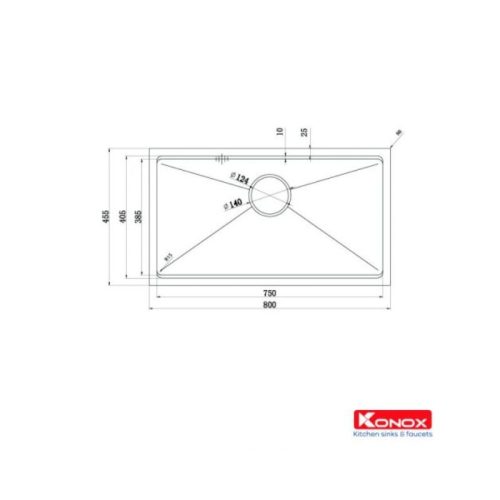 Thiết kế của Phụ kiện của Chậu rửa bát Konox Workstation - Undermount Sink KN8046SU