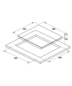 Kích thước bếp hồng ngoại Hafele HC-R603D 536.01.901