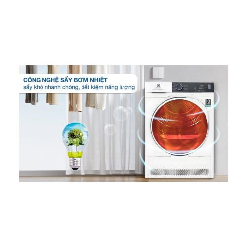 Máy sấy bơm nhiệt Electrolux EDH804H5WB 3 Máy sấy bơm nhiệt Electrolux EDH804H5WB