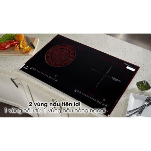 Bếp từ kết hợp hồng ngoại Pramie PRMY-2108 2 vùng nấu lắp âm 7 Ảnh thực tế bếp từ kết hợp hồng ngoại Pramie PRMY-2108 2 vùng nấu lắp âm