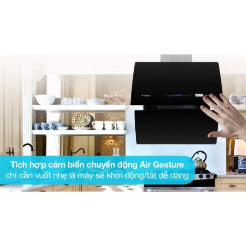 Ảnh thực tế máy hút mùi áp tường tuần hoàn Pramie DE19-700 Air