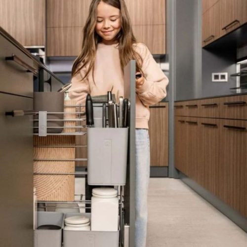 Rổ đựng dụng cụ làm bếp 300 mm Hafele 545.13.803 3 Ảnh thực tế rổ đựng dụng cụ làm bếp 300 mm Hafele 545.13.803