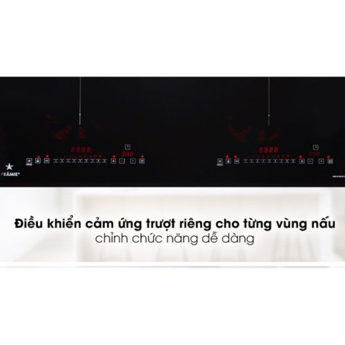Bếp từ đôi Pramie PRMY-2208 lắp âm 3 Bảng điều khiển bếp từ đôi Pramie PRMY-2208 lắp âm