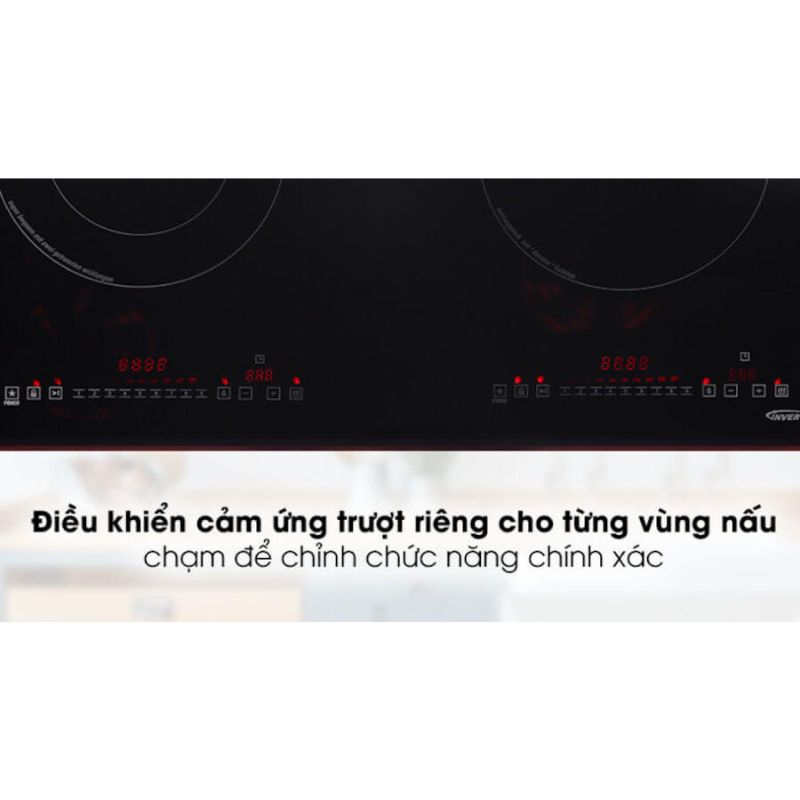 Bảng điều khiển bếp từ kết hợp hồng ngoại Pramie PRMY-2105 2 vùng nấu lắp âm Bảng điều khiển bếp từ kết hợp hồng ngoại Pramie PRMY-2105 2 vùng nấu lắp âm