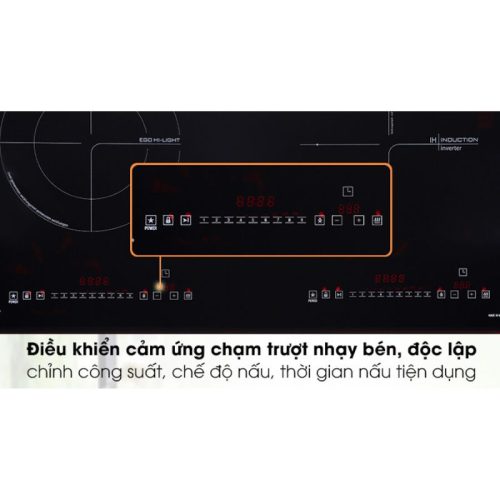 Bếp từ kết hợp hồng ngoại Pramie PRMY-2108 2 vùng nấu lắp âm 5 Bảng điều khiển bếp từ kết hợp hồng ngoại Pramie PRMY-2108 2 vùng nấu lắp âm