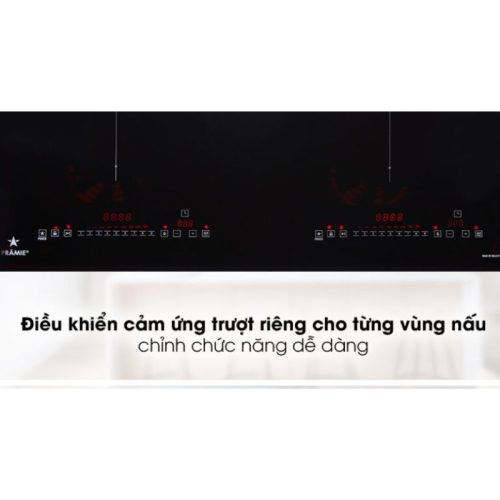 Bếp từ kết hợp hồng ngoại Pramie PRTH-2109 2 vùng nấu lắp âm 5 Bảng điều khiển bếp từ kết hợp hồng ngoại Pramie PRTH-2109 2 vùng nấu lắp âm