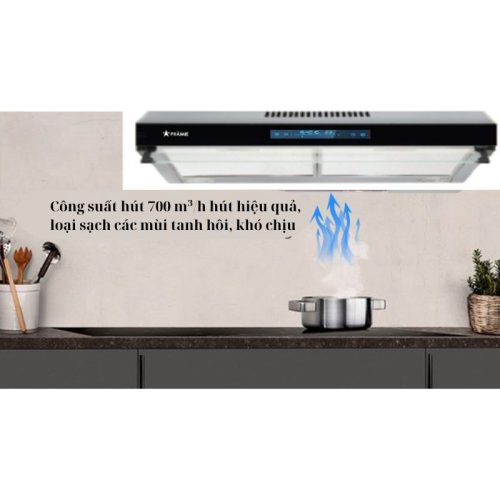 Bảng điều khiển máy hút mùi âm tủ tuần hoàn Pramie CH9B-700 Air