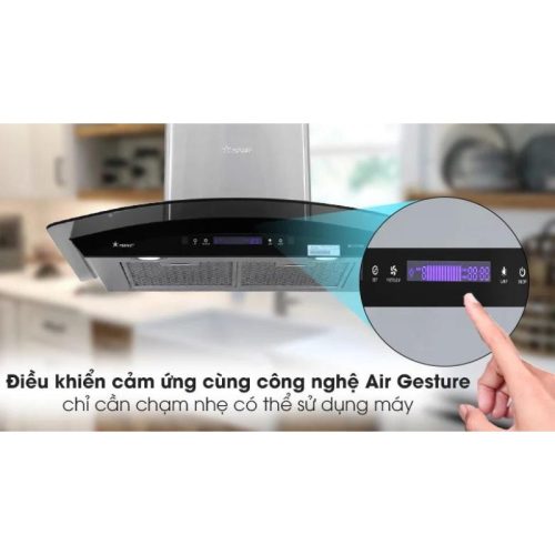 Bảng điều khiển máy hút mùi áp tường tuần hoàn Pramie AC17-700 Air