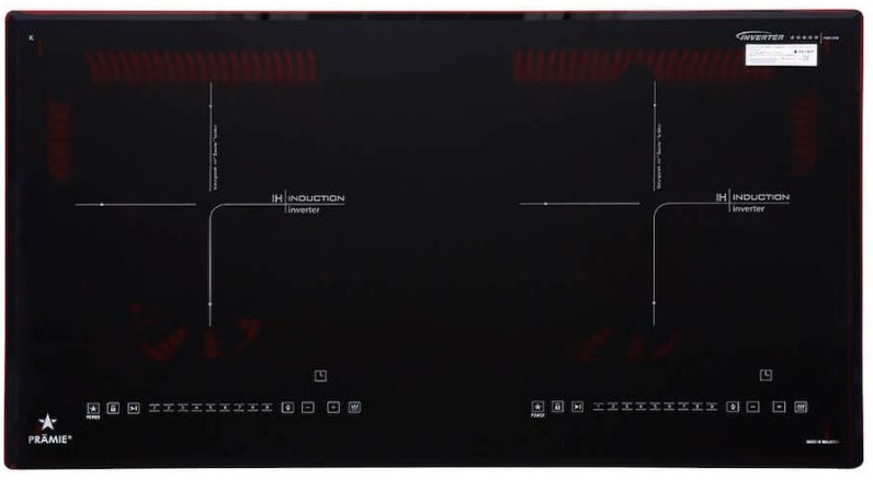 Bếp từ đôi Pramie PRMY-2208 lắp âm 8 Bếp từ đôi Pramie PRMY-2208 lắp âm