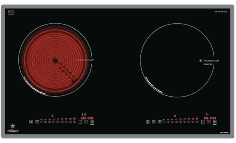 Bếp từ kết hợp hồng ngoại Pramie PRMY-2105 2 vùng nấu lắp âm 7 Bếp từ kết hợp hồng ngoại Pramie PRMY-2105 2 vùng nấu lắp âm