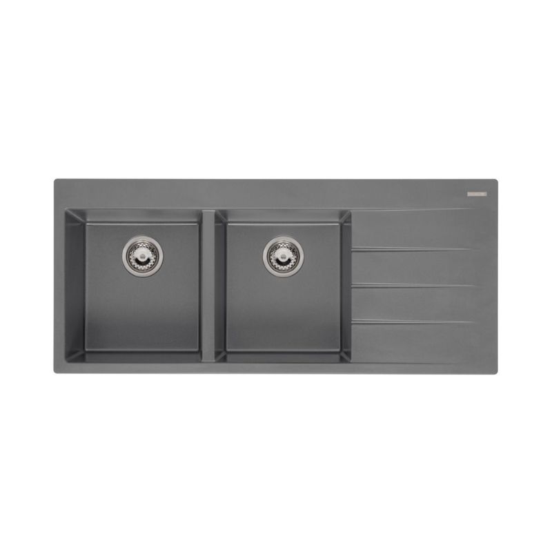 Chậu rửa bát đá 2 hố có bàn chờ Reginox BREDA 30 HMH.R33760 Chậu rửa bát đá 2 hố có bàn chờ Reginox BREDA 30 HMH.R33760