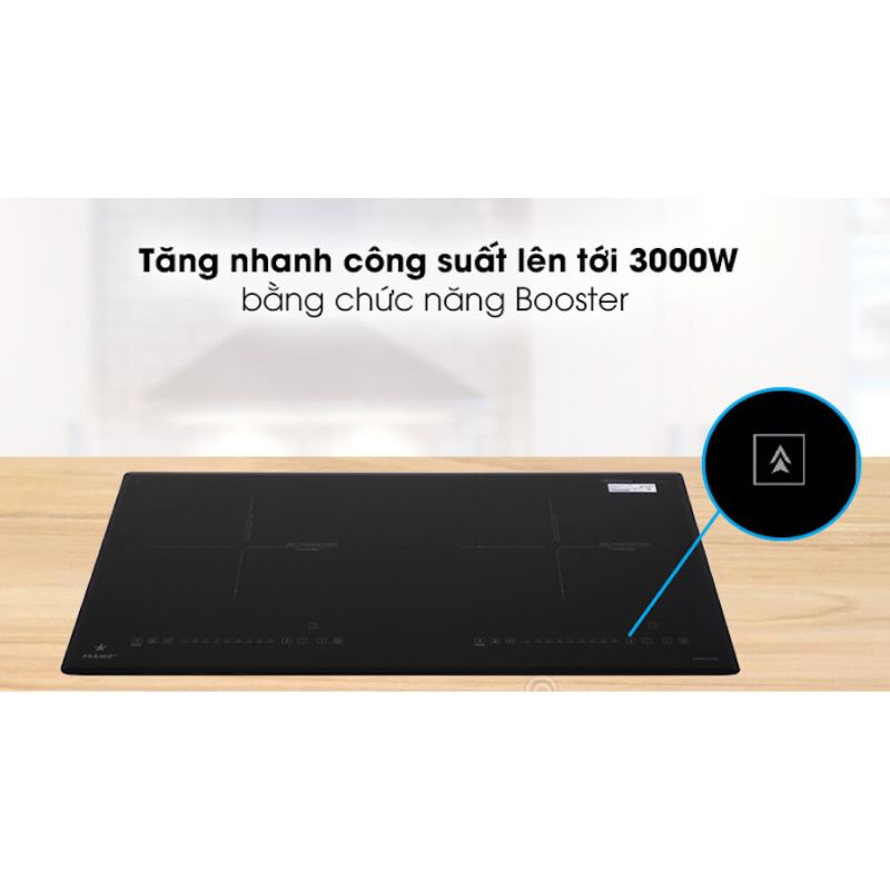 Công suất bếp từ đôi Pramie PRMY-2208 lắp âm Công suất bếp từ đôi Pramie PRMY-2208 lắp âm