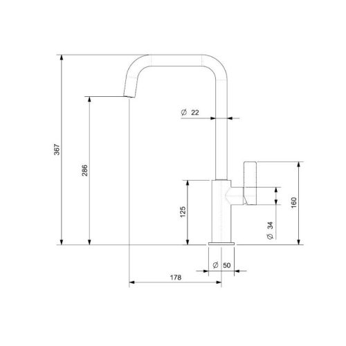 Thiết kế của vòi rửa bát Reginox PEARL HMH.R31568